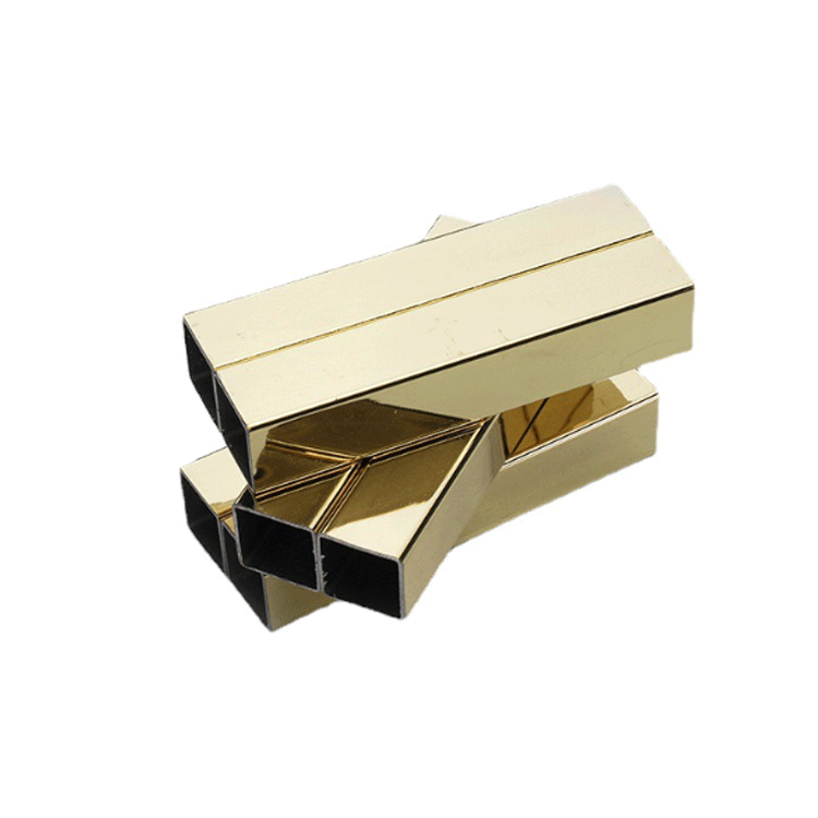 Color Stainless Steel Square Tube Pipe Gold
