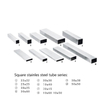 Hairline Stainless Rectangular Tube SS 304 Stainless Steel Pipe